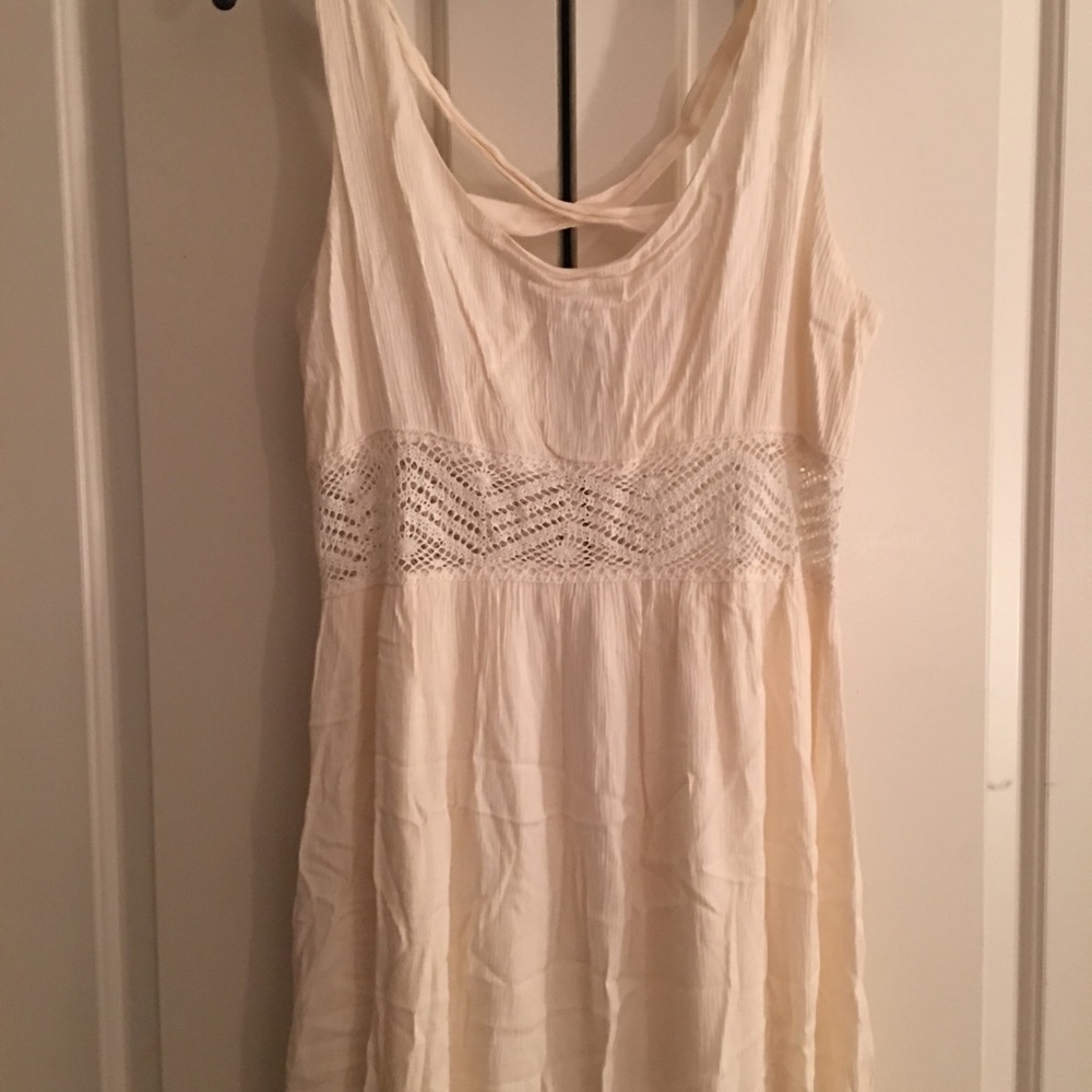 Cream xhilaration maxi dress